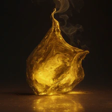 DINO sample for the WISE prompt: A piece of gold that has been exposed to oxygen for decades