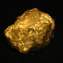 SigLIP2 sample for the WISE prompt: A piece of gold that has been exposed to oxygen for decades